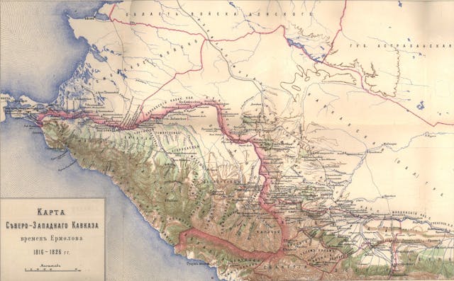 Map of Caucasus, c. 1816